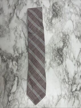 Men's Mauve Striped Dress Tie